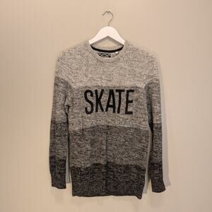 Skate Nation Sweater Retro 100% Cotton Beach Grunge Preppy - Size 11/12